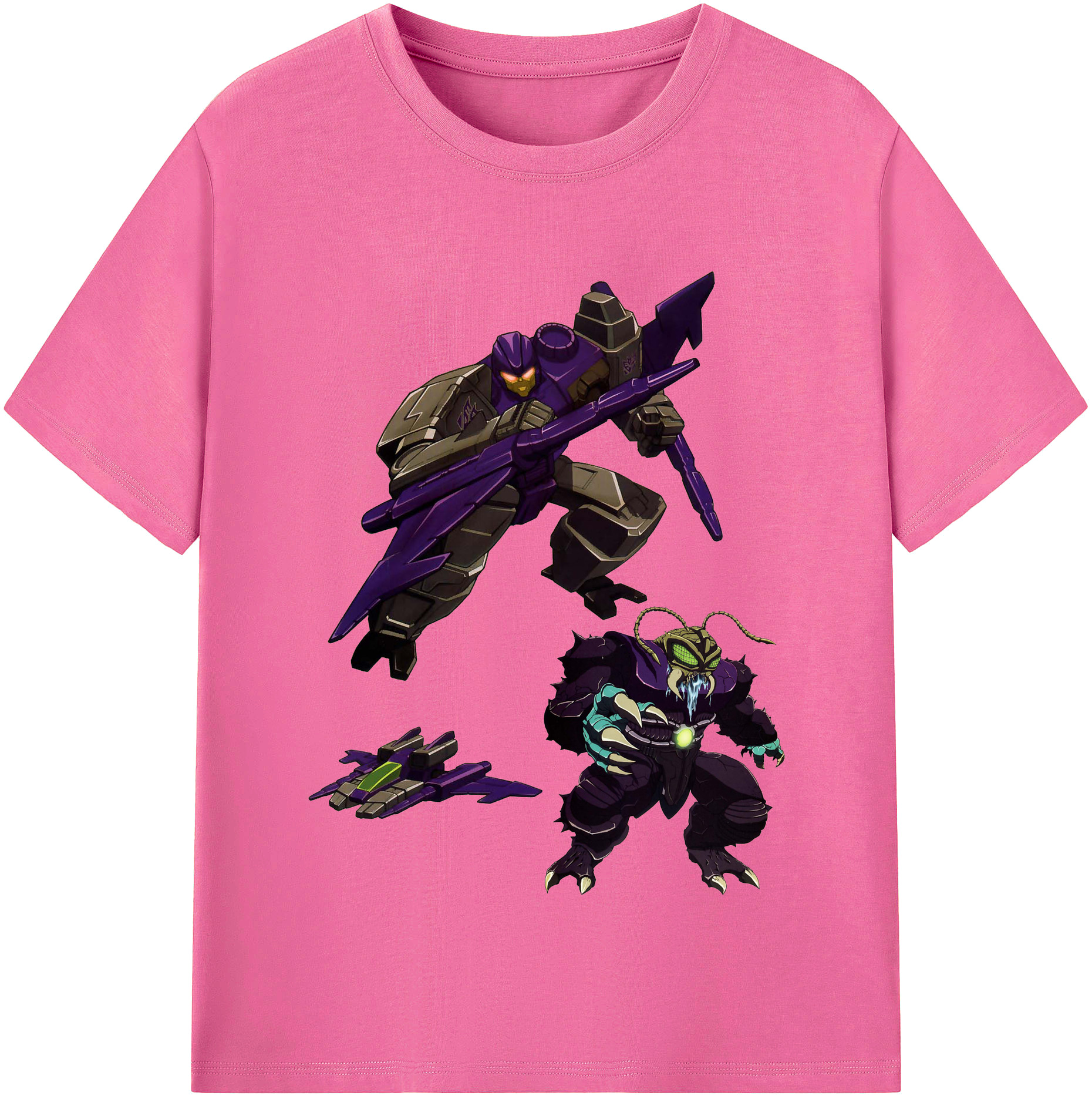 （画像用）  レディースカジュアルプリントTシャツ（綿100％）
